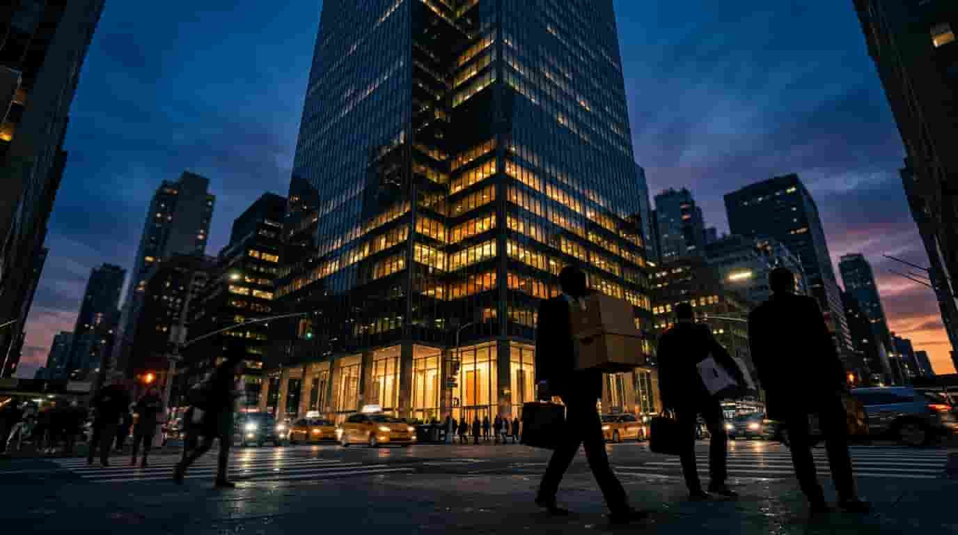 New York City skyline with office towers